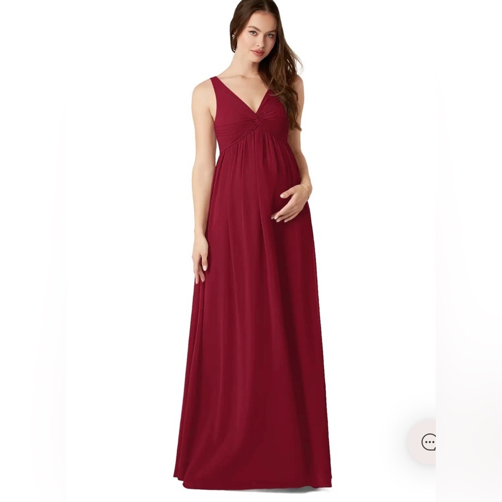 HOST PICK Azazie Yetta Maternity Twist Front Empire Chiffon Bridesmaid Dress